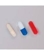 Empty Gel Color Capsules, 0 - Ivory