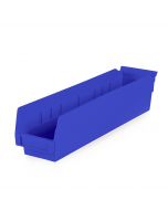 Shelf Bin , 4x4x18  - Blue