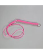 Single Coil Neck Key Keeper-Neon Pink - Blue