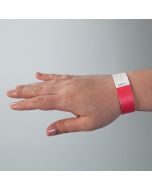 Tyvek Wristbands - 3/4 Inc - Red
