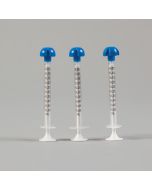 Comar Oral Dispensers with Tip Caps, 0.5mL, Clear with White Plunger