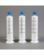 Comar Oral Dispensers with Tip Caps, 20mL, Clear with White Plunger