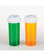 Vials with Reversible Caps, 30 Dram - Green