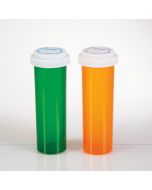 Vials with Reversible Caps, 60 Dram - Amber