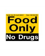 Food Only, No Drugs Refrigerator Magnet