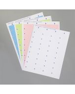Class a laser labels for s, m l blisters - white