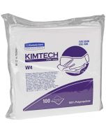 Kimtech w4 dry wipers, flat, 12 x 12, white, 100/pack, 5 packs/carton - 33330