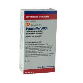 Ventolin HFA Inhaler, 18 g (200 Actuations)