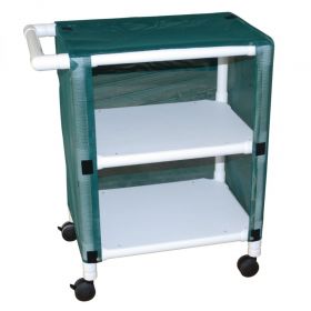 MJM Mini Shelved Carts - 3 Shelf, Linen, Mesh, Navy