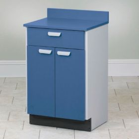 Mobile Cabinet with 2 Doors and 1 Drawer - Slate Gray