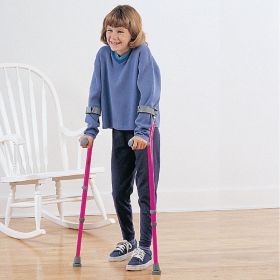 Walk-Easy Forearm Crutches - Adult, Black/Gray