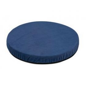 Blue Leather Swivel Seat