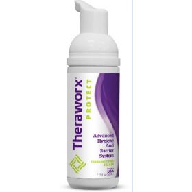 Rinse-Free Cleanser Theraworx Protect Advanced Hygiene and Barrier System Foaming 1.7 oz. Pump Bottle Unscented