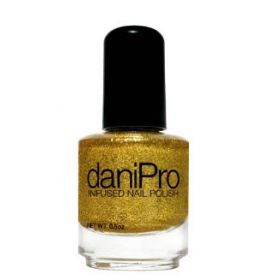 Nail Polish daniPro 0.5 oz. Bottle Glitzy Gold Undecylenic Acid