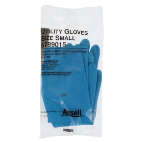 Gloves Utility Ansell PF Nitrile / Latex 13 in Sm Blue Disposable 12Pr/Bg, 4 BG/CA