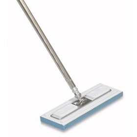 Cleanroom Wet Mop Pad Contec Klean Max Sealed Edge Large White Microfiber / Polyester Disposable