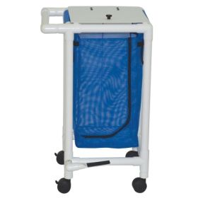 Single Hamper with Bag 4 Casters 14.46 gal.