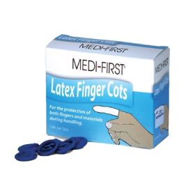 Finger Cot Medi-First Large 2-1/2 Inch Powder Free Latex NonSterile
