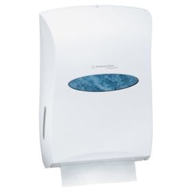 Paper Towel Dispenser K-C PROFESSIONAL White Plastic Manual Pull Wall Mount