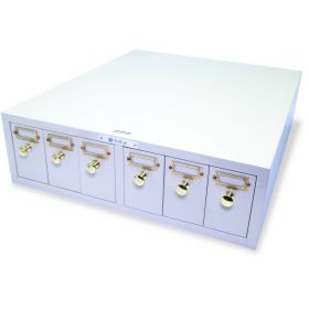 Microscope Slide Storage Cabinet Metal 6 Drawers