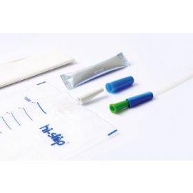 Intermittent Catheter Kit Hi-Slip Full Plus Straight Tip 8 Fr. Without Balloon Hydrophilic Coated Polyurethane 1020729