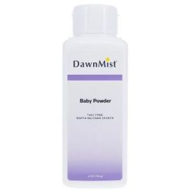 DawnMist Powder Blended Cornstarch Baby Fresh Scent 4oz 48/Ca