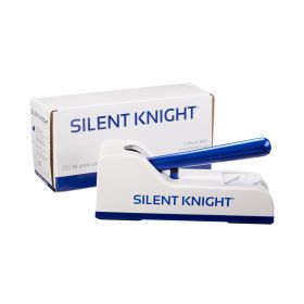 Pill Crusher Silent Knight Hand Operated Blue / White