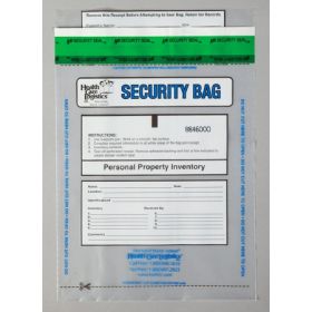 Patient Belongings Bag Health Care Logistics 9 X 12 Inch Polyethylene Tamper Evident Tape Closure Clear