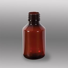 Amber Plastic Bottles Only, 100mL
