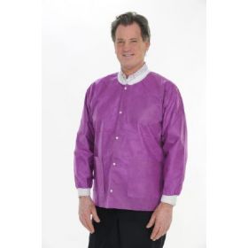 Lab Jacket ValuMax Extra-Safe Violet Purple Large Hip Length Limited Reuse