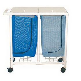 Double Hamper with Bags 4 Casters 28.92 gal. 1037917