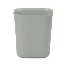Fire-Resistant Trash Can Rubbermaid Commercial Products 14 Quart Rectangular Gray Thermoset Polyester Open Top