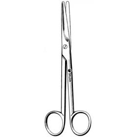 Dissecting Scissors Sklar Mayo 5-1/2 Inch Length OR Grade Stainless Steel NonSterile Left Handed Finger Ring Handle Straight Blunt Tip / Blunt Tip