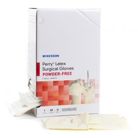 Surgical Glove McKesson Perry Performance Plus Size 6 Sterile Latex Standard Cuff Length Smooth Cream Not Chemo Approved
