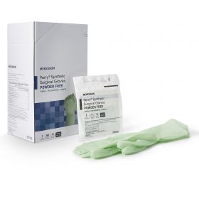 Surgical Glove McKesson Perry Performance Plus Size 8 Sterile Polyisoprene Standard Cuff Length Smooth Green Chemo Tested
