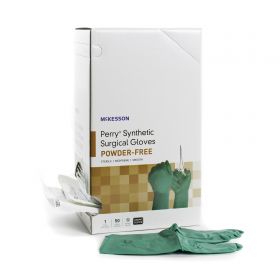 Surgical Glove McKesson Perry Performance Plus Size 6 Sterile Polychloroprene Standard Cuff Length Smooth Dark Green Chemo Tested