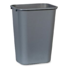 Trash Can Rubbermaid Commercial 10.25 gal. Rectangular Gray Plastic Open Top