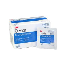 Skin Barrier Wipe 3M Cavilon No Sting 35 to 65% Strength Hexamethyldisiloxane / Isooctane / Acrylate Terpolymer / Polyphenylmethylsiloxane Individual Packet Sterile