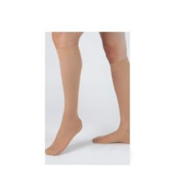 Compression Stocking Health Support Knee High Size C  Regular Beige Closed Toe
