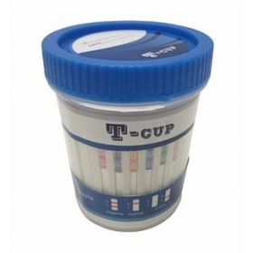 Drugs of Abuse Test T-Cup 12-Drug Panel AMP, BAR, BZO, COC, mAMP/MET, MDMA, MTD, OPI300 / MOP, OXY, PCP, TCA, THC Urine Sample 25 Tests