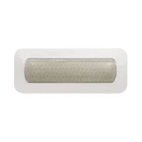 Silver Foam Dressing Mepilex Border Post Op AG 4 X 6 Inch Rectangle Sterile