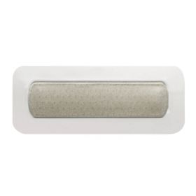 Silver Foam Dressing Mepilex Border Post Op AG 4 X 10 Inch Rectangle Sterile