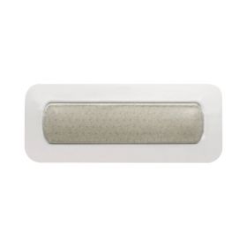 Silver Foam Dressing Mepilex Border Post Op AG 4 X 14 Inch Rectangle Sterile