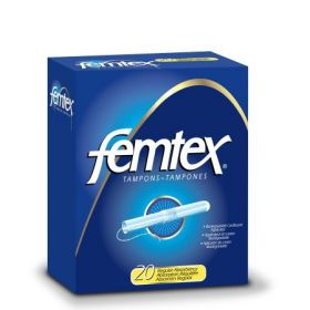 Tampon Femtex Super Absorbency Cardboard Applicator Individually Wrapped
