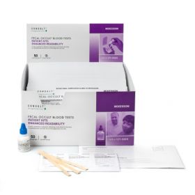 Rapid Test Kit McKesson Consult Colorectal Cancer Screening Fecal Occult Blood Test (FOBT) Stool Sample 50 Tests