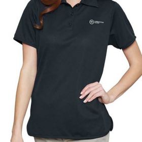 Polo Shirt X-Large Black Short Sleeves Female