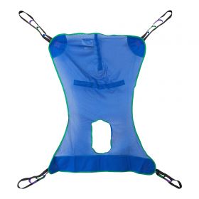 Full Body Commode Sling McKesson 4 or 6 Point Cradle Without Head Support Medium 600 lbs. Weight Capacity