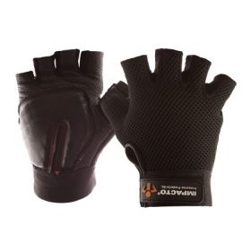 Carpal Tunnel Glove IMPACTO Half Finger Small Black Hand Specific Pair