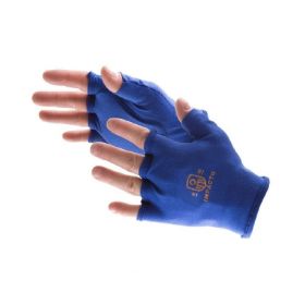 Impact Glove IMPACTO Glove Liner Fingerless Large Blue Left Hand