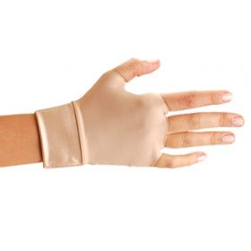Support Glove Occumitts Therapeutic Fingerless Medium Wrist Length Hand Specific Pair Nylon / Spandex